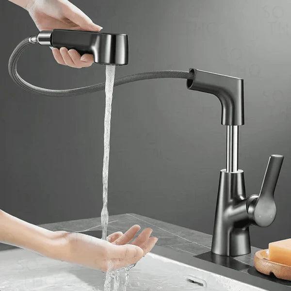 Torneira de Banheiro Monocomando Mangueira Flexível - Swirl Elegante