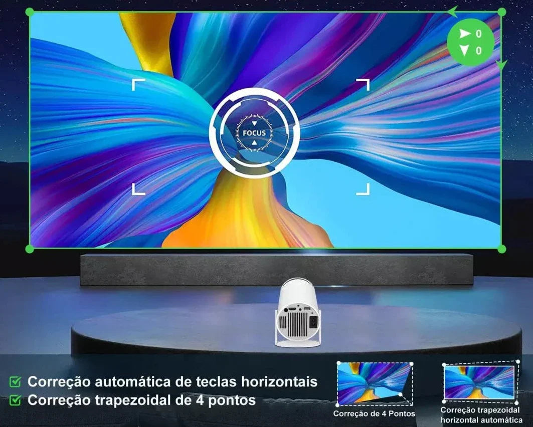 Projetor Portátil 4K - ORIGINAL - Home Imperio