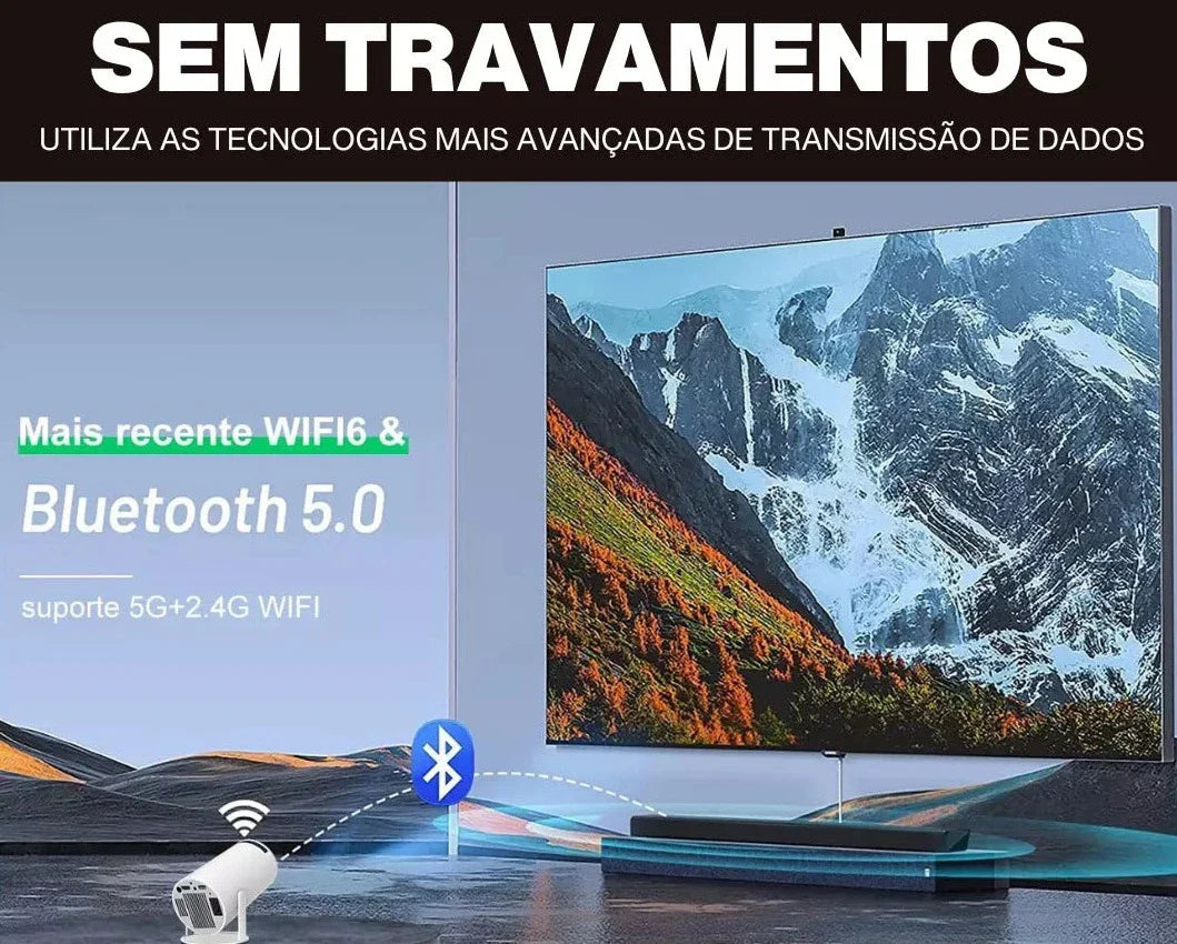Projetor Portátil 4K - ORIGINAL - Home Imperio