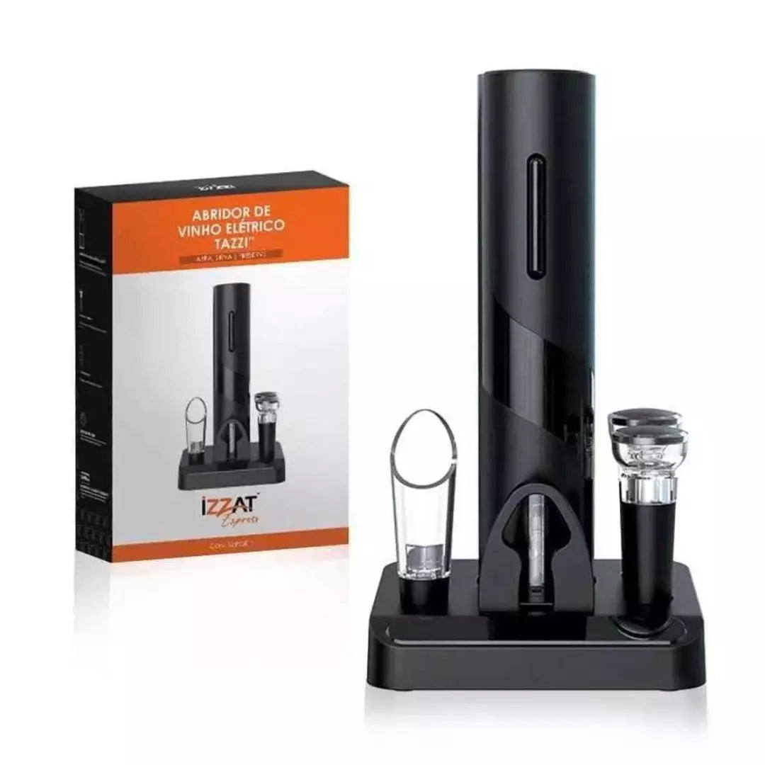 Abridor de Vinho Elétrico ORIGINAL + 3 Brindes Grátis - Home Imperio