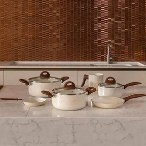 Conjunto Panelas Ceramic Life Smart 8 Peças Vanilla Inova Eletro Oficial