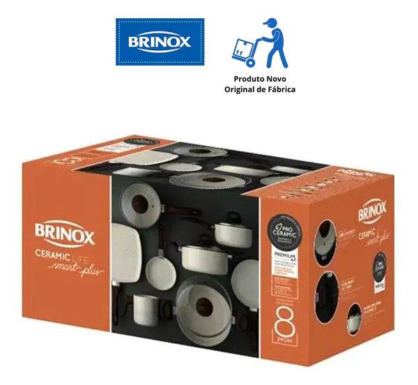 Conjunto Panelas Ceramic Life Smart 8 Peças Vanilla Inova Eletro Oficial