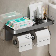 Porta Papel Higiênico c/ Suporte Para Celular - Home Imperio