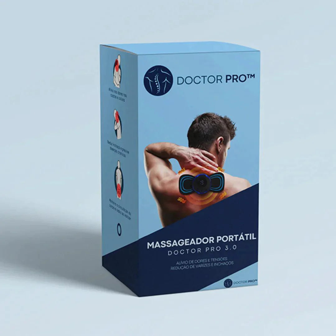 DoctorPro™ 3.0 - Massageador Portátil para Dores e Inchaços Inova Eletro Oficial