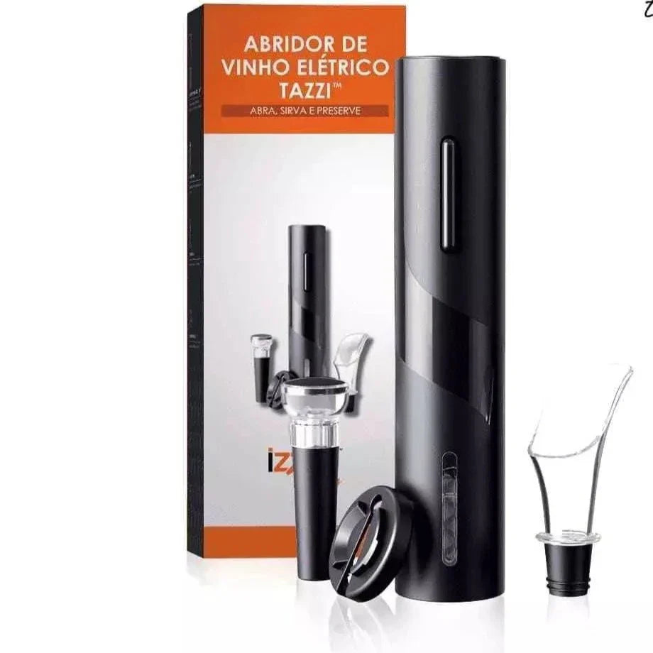 Abridor de Vinho Elétrico ORIGINAL + 3 Brindes Grátis - Home Imperio