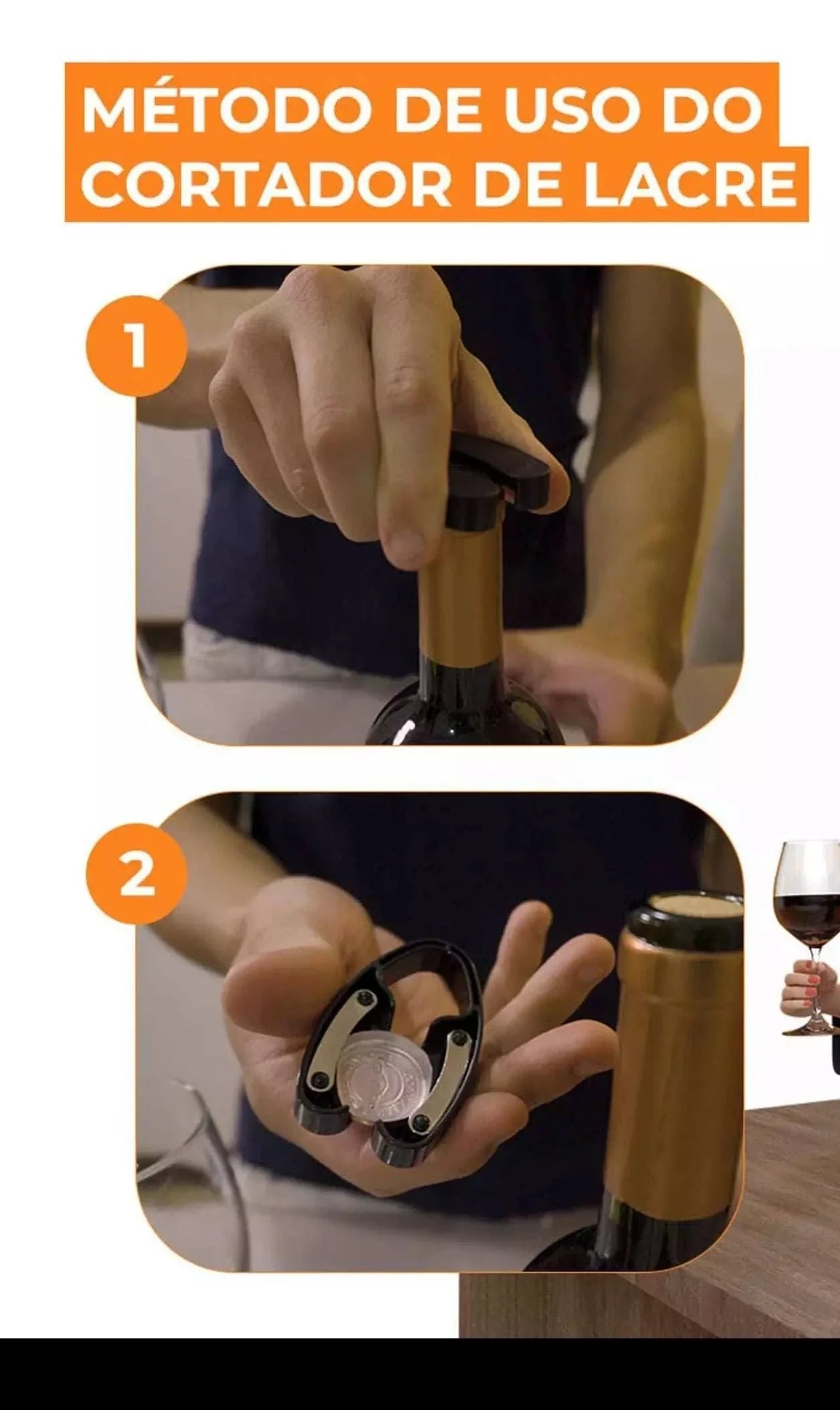 Abridor de Vinho Elétrico ORIGINAL + 3 Brindes Grátis - Home Imperio
