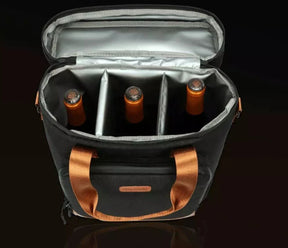 Bolsa Porta Vinhos e Taças - Carregue Vinhos Com Mais Praticidade - Home Imperio