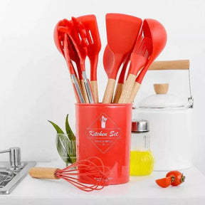 Kit C/12 Peças Utensílios De Cozinha Silicone - Home Imperio