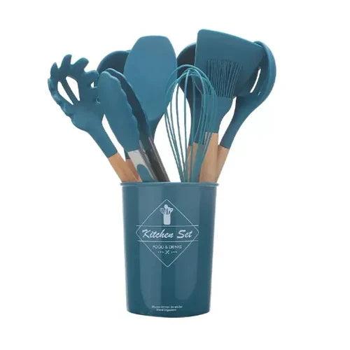 Kit C/12 Peças Utensílios De Cozinha Silicone - Home Imperio