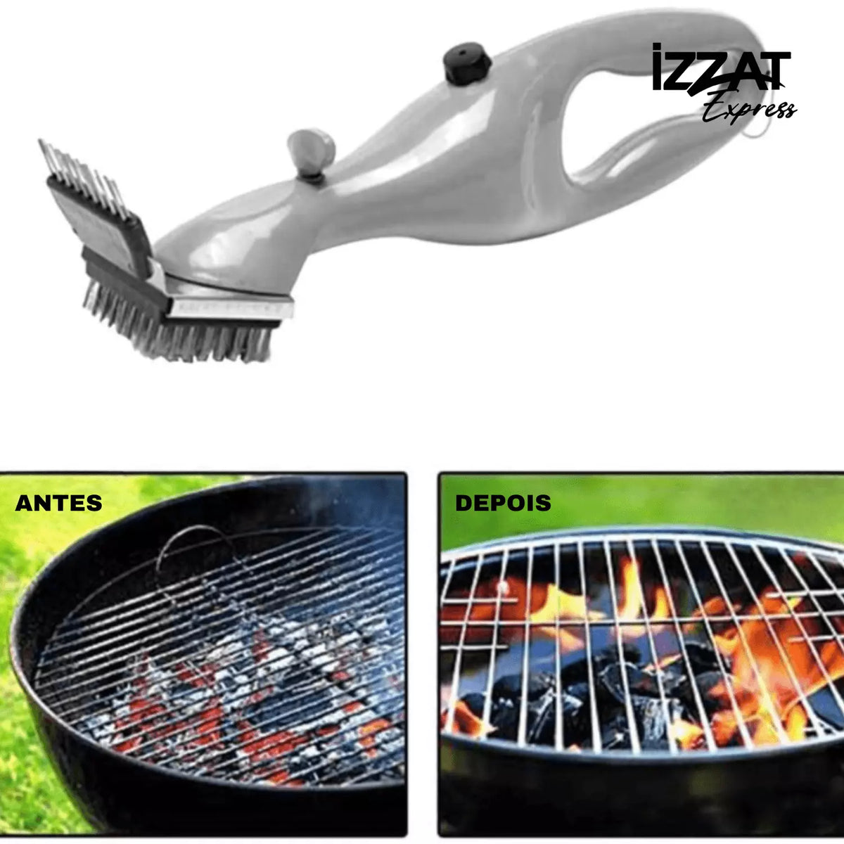 Brush Grill - Escova de Limpeza a Vapor Para Churrasqueira - Home Imperio