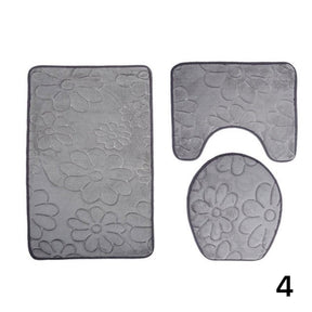 Kit Tapetes Para Banheiro e Lavabo 3 Peças - Home Imperio