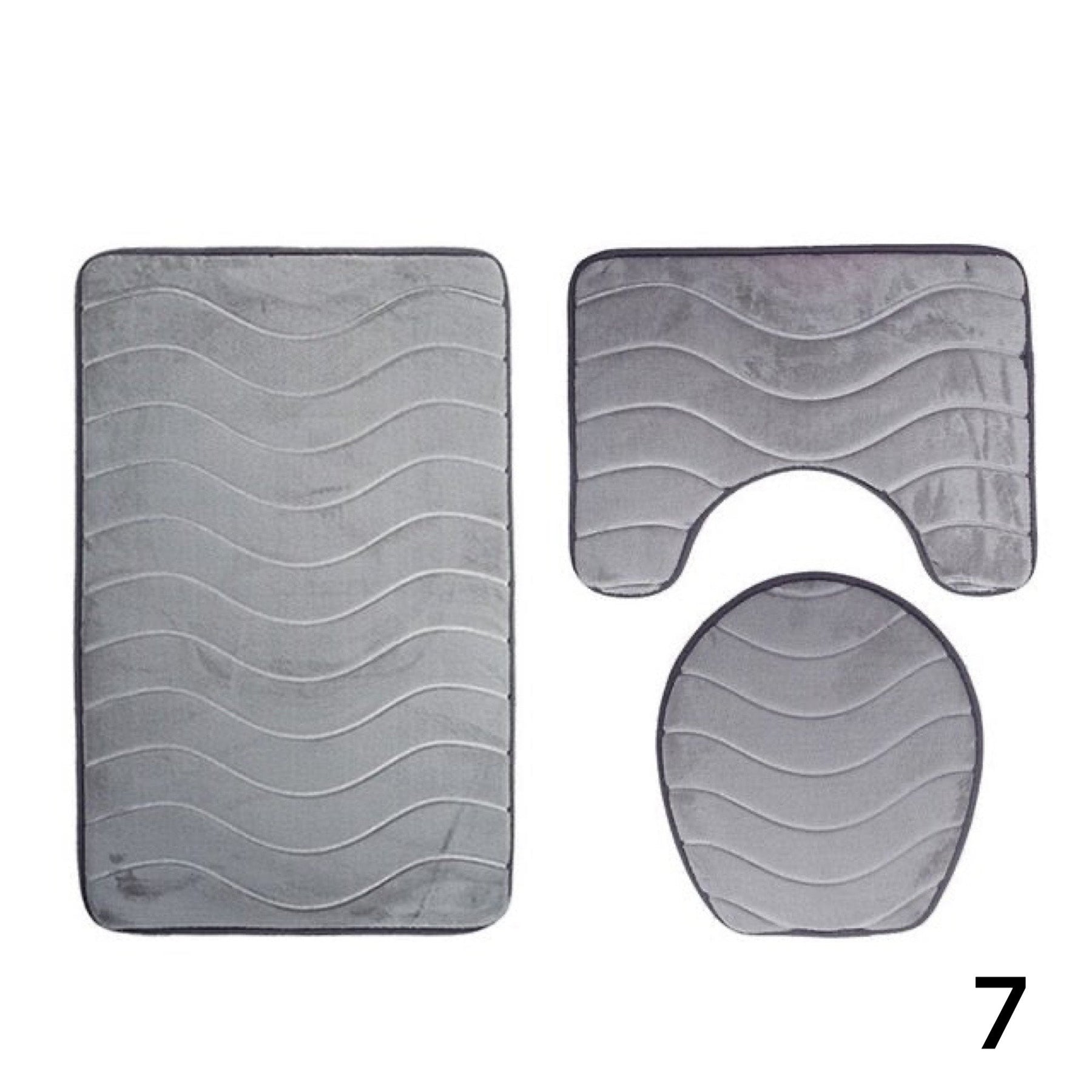 Kit Tapetes Para Banheiro e Lavabo 3 Peças - Home Imperio