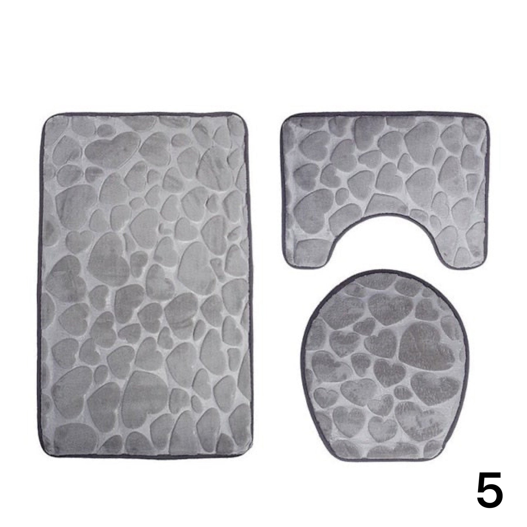 Kit Tapetes Para Banheiro e Lavabo 3 Peças - Home Imperio
