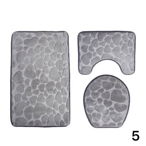 Kit Tapetes Para Banheiro e Lavabo 3 Peças - Home Imperio