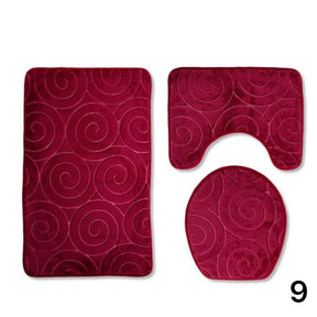 Kit Tapetes Para Banheiro e Lavabo 3 Peças - Home Imperio