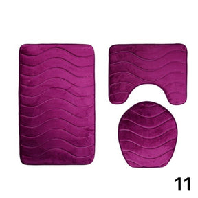 Kit Tapetes Para Banheiro e Lavabo 3 Peças - Home Imperio
