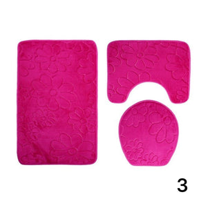 Kit Tapetes Para Banheiro e Lavabo 3 Peças - Home Imperio