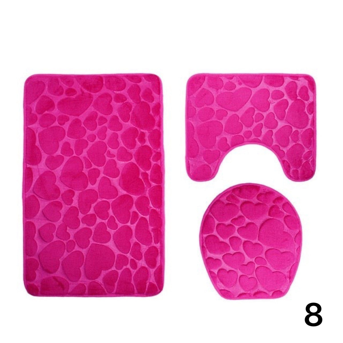 Kit Tapetes Para Banheiro e Lavabo 3 Peças - Home Imperio