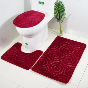 Kit Tapetes Para Banheiro e Lavabo 3 Peças - Home Imperio