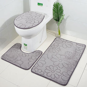 Kit Tapetes Para Banheiro e Lavabo 3 Peças - Home Imperio