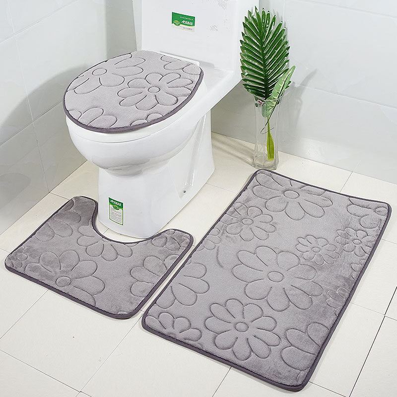 Kit Tapetes Para Banheiro e Lavabo 3 Peças - Home Imperio