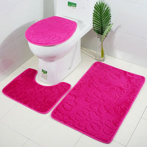Kit Tapetes Para Banheiro e Lavabo 3 Peças - Home Imperio