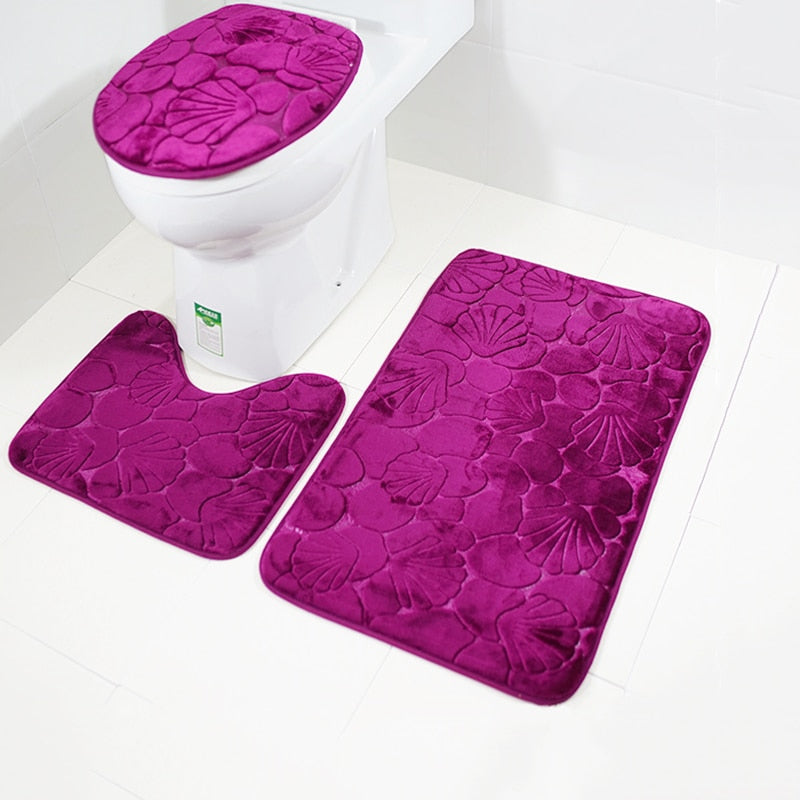 Kit Tapetes Para Banheiro e Lavabo 3 Peças - Home Imperio